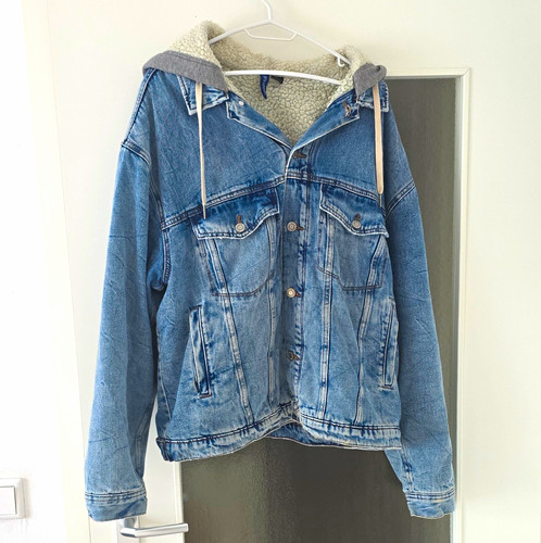 Jeansjacke mit kapuze - h&m,