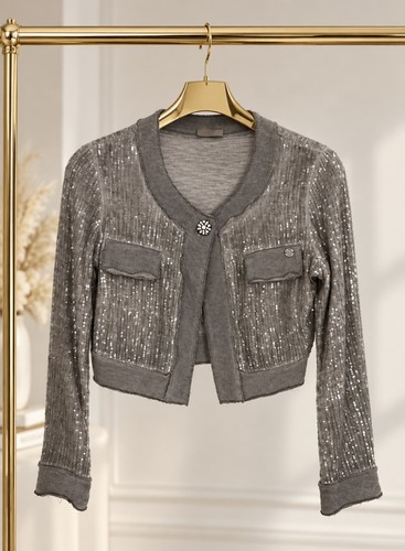 Pailletten jacke kurzjacke - pailletten,