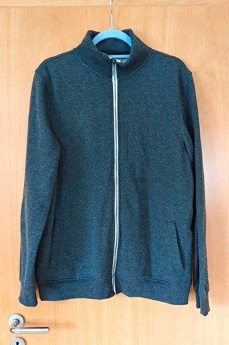 Sweatjacke grau l wenig - grau, gr.