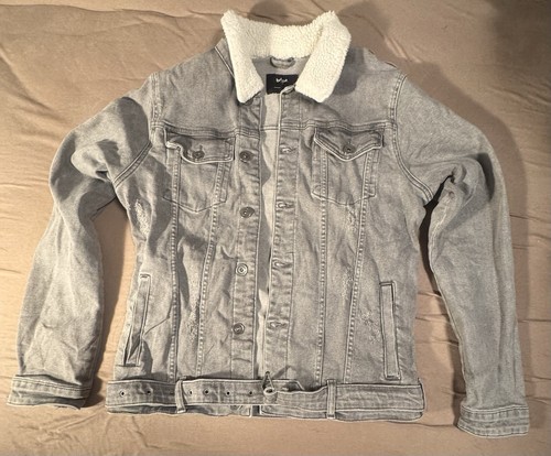 Behype herren jeansjacke grau - behype,