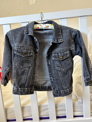 Unisex kinder jeansjacke - kinder, grau