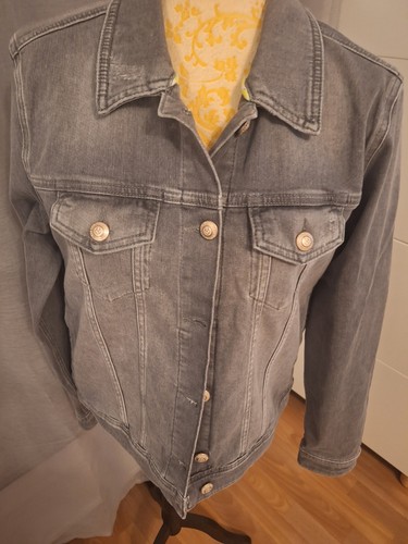 Damen jeansjacke grau - jeansjacke,,