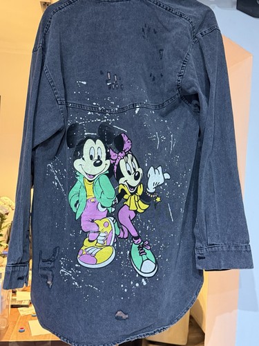 Disney jeansjacke damen grau - disney,