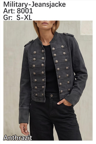 Militäry jeansjacke anthrazit - militÄry,
