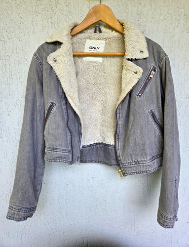 Only blue denim jeansjacke - denim,
