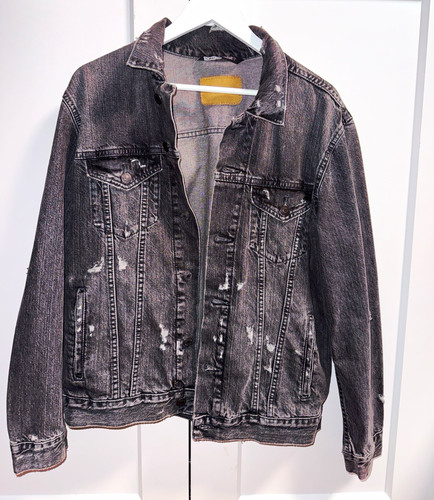 Zara herren jeansjacke grau - jeansjacke,